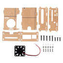 for Raspberry Pi 4B Acrylic Case, Heat Sink, Cooling Fan Adapter Pi 4 B Acc
