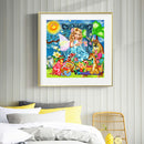Cartoon Girl 5D DIY Full Round Drill Diamond Painting Mosaic Beadwork Decor