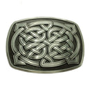 Novelty Classic Rectangle Celtic Pattern Belt Buckle Western Cowboy Rodeo