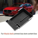 Car Central Interior Armrest Storage Box Fit for Mazda 3 Axela 2020 Black