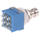 1Pc 3PDT 9-PIN Guitar Effects Stomp Switch Pedal Box Foot Metal tar Sw.AU