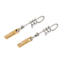 2Pcs Heavy Swivels Snap Swirl Connector Corkscrew Saltwater Fishing Tackles
