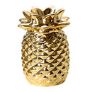 3 Pcs Ceramic Pineapple Shaped Statue Desktop Display Home Office Cafe Decor