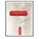 7 inch Embossed Crocodile Skin Painting Roller with Handle for Wall Decorat