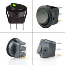 20PCS Led Dot Light 12V Car Auto Boat Round Rocker ON/OFF Toggle SPST Switch New