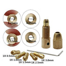 7pcs/Set New Set Small Drill Electric Micro Bit Twist Mini Collet Chuck Tool