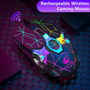 X13 2.4GHz Wireless Gaming Mouse USB Backlight Mice for PC (Star Black)