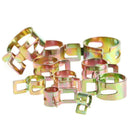 100Pcs 6-22mm Spring Clip Fuel Line Hose Water Pipe Air Tube Clamps Fastene