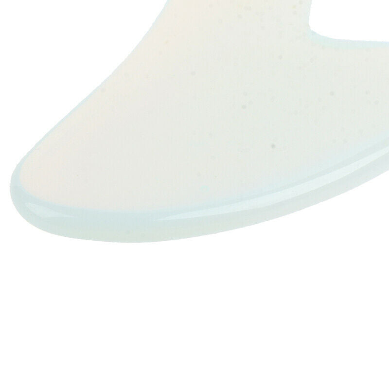 1X Guasha Board Opalite Stone Scraper Massage Tool Heart Shaped Massage Pres Bj