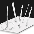 Black 15PCS Manicure Set Professional Nail Clipper Kit Utility Pedicure Twe