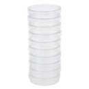 10 pcs 60mm x 15mm polystyrene sterilized Petri dishes with lids Clear