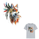 1pc fox Iron on Stickers Washable Heat Transfer Patches For T-shirt Applique JR