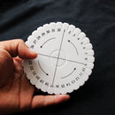 2pcs DIY  Round Kumihimo Beading Cord Disc Disk Braiding Plate Braided 10cm