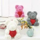 15" Rose Bear Heart Roses Flower Crafts Valentine's Day K9W6 Girls Birthday J0E2