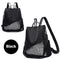 Multifunction Anti-theft Backpacks Women Shoulder Top-handle Bags (Black)