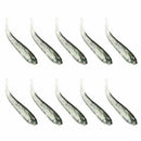 10Pcs Soft Silicone Lifelike Saltwater Sea Fishing Lure Bait Crank Artifici Z4E2