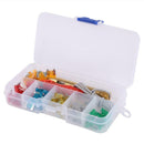 60pcs Car Micro Blade Fuse Assortment Auto Blade Fuses with Test Pen+Clip+Box