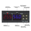 STC-3028 AC110-220V Dual LCD Temperature Humidity Controller Thermostat