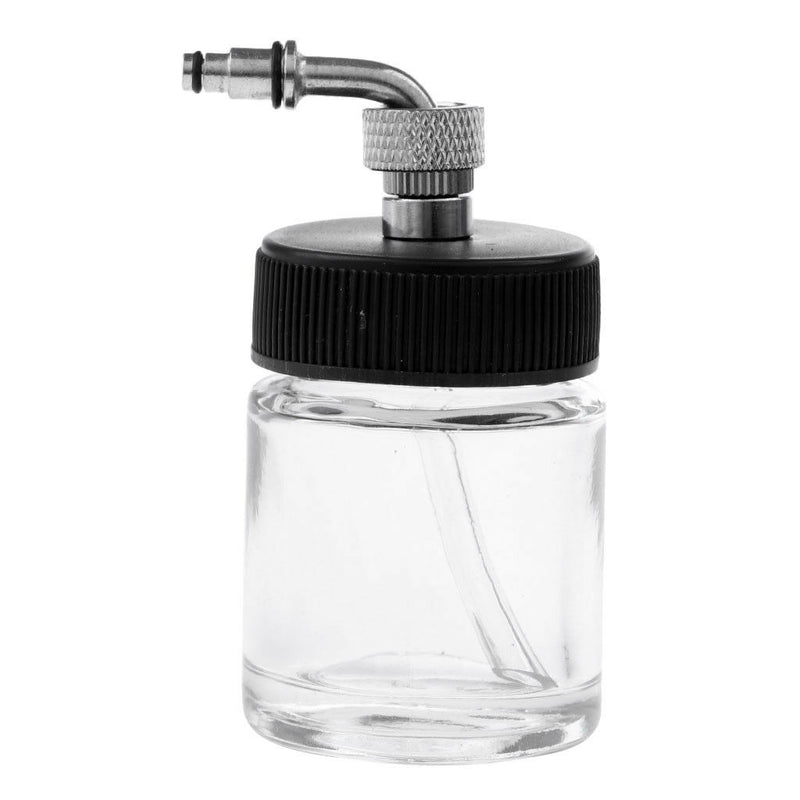 Professional Clear Dual-Action Side-Pot Airbrush Glass Bottle Paint Cup 22CC