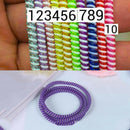 10 x Spring Protector Cover Cable Cord For Phones USB Data Sync Charging Cables