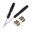 2Pcs Power Jack Socket Charging Dock Port + Repair Tools For Nintendo DSi / DSi