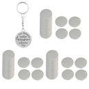 60 Pcs Round Blank Drop Stamping Charms Pendants Jewelry Findings 6/15/20mm