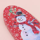 1pcs Xmas Candy Box Oval Shape Tinplate Christmas Themed Case For DecoratioSEAU