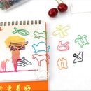 70Pcs Cartoon Shape Bookmark Metal Binder Paper Clips Clamp School Stationery