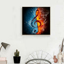 5D DIY Full Drill Diamond Painting Musical Note Cross Stitch Embroidery Kit A