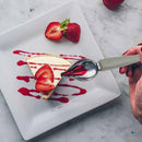 2* Stainless Steel Spoon Plate Dishes Sauce Painting Pencil Art Draw Coffee Tool