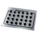 12 Pair Mens Women Black Magnetic Clip On Ear Stud Earrings No Piercing 6mm