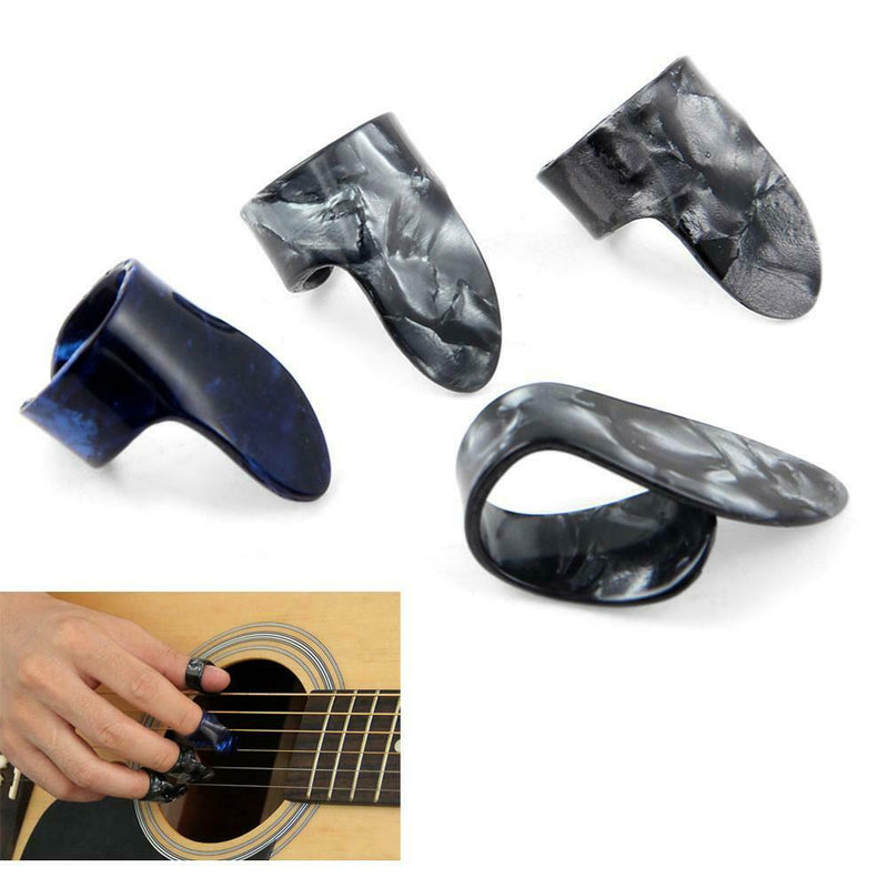 1 Thumb + 3 Finger Acoustic Nail Celluloid Jim Guitar Banjo Thumb Picks Plectrum