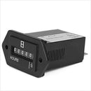 AC 100-250V Electromechanical Time Hour Meter Counter 6 Digit Display New