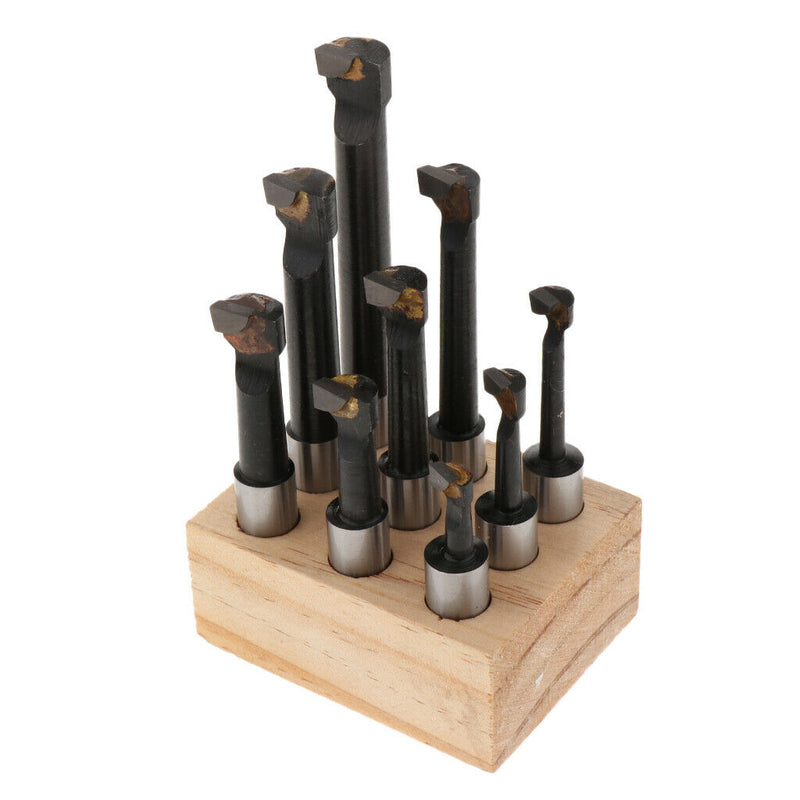 9 Pieces Carbide Tip Boring Bar Set