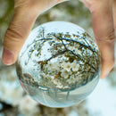 Transparent color Glass Crystal Ball Healing Sphere Photography Props ball  I2H5