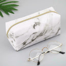 White Cute Pencil Case Pen Box Zipper Bags Makeup Storage SupplyS Ew