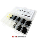 3X(146 Pcs Fender Door Hood Bumper Trim Clip Body Retainer Assortment