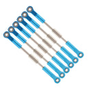 6PCS Adjustable Steering Linkage Pulling Rod 96-114mm for 1/10 RC Car Truck