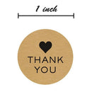 Round Kraft Wedding Thanks Decor Stickers Student Stickers Thank You Sticke