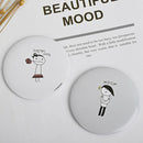5pcs Hand Small Mini Mirror Cermin Makeup Cartoon Pocket Mirror mak FE 3C