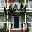 Halloween Gauze Sheer Gauze Yarn Roll Black Atmosphere Rendering Party Deco