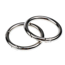 10XCIRCULAR O RING ROUND CARABINER SNAP CLIP SPRING KEYRING BUCKLE 49MM DIAMATER