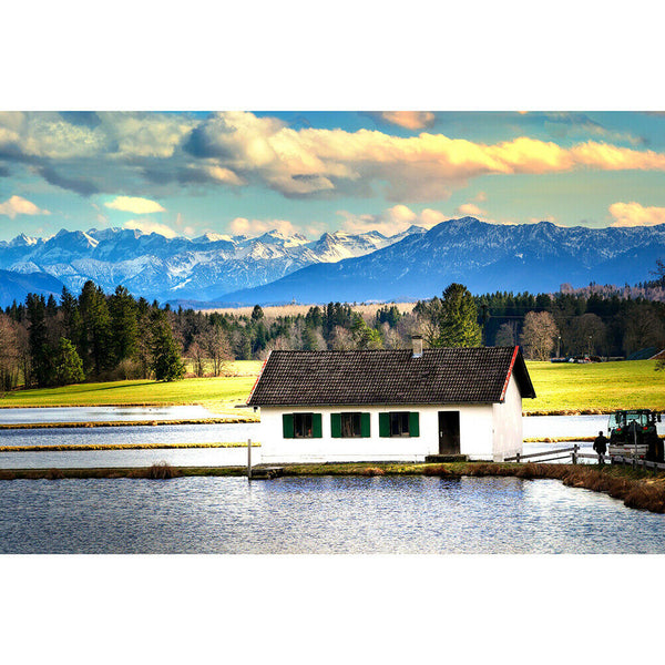 1000 Pieces DIY Paper Jigsaw Puzzle Country Cottage Picture Toys Room Decor