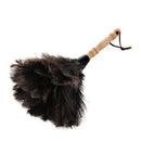Anti-Static Ostrich Feather Fur Brush Duster Dust Cleaning Tool Wooden Hand E6N4