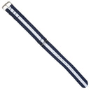 20mm Blue & White Army Nylon Sport Watch Band Straps For Men Women V7S4