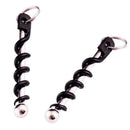 Stainless Steel Twist Stick Corkscrew Pocket Red Wine Bottle Opener Keyring W2S7