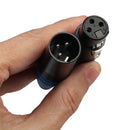 5 Pairs Red 3 Pin XLR Cable Connector Male and Female with PVC Housing and Metal
