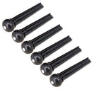 Acoustic Folk Guitar Bridge Endpins+Saddle+Nut Luthier Spply, Black