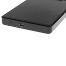 Black Plastic Enclosure Disk Case USB 3.0 SATA External 2.5 Inch SSD HDD