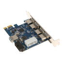 PCI-E to 4 Port USB3.0 HUB PCI Express Expansion Card Adapter 5 Gbps Speed
